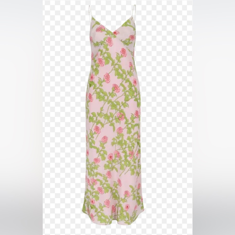 Floral Pink and Green Women's dress